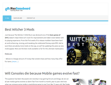 Tablet Screenshot of max-gameboard.com